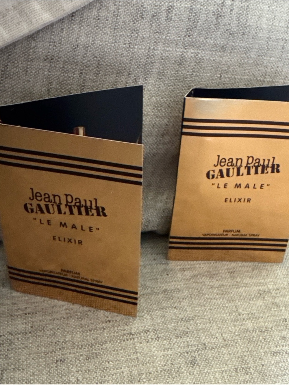 LOT of 2 🌺 Jean Paul Gaultier Le Male Elixir Sample set travel sz 0.05 oz each